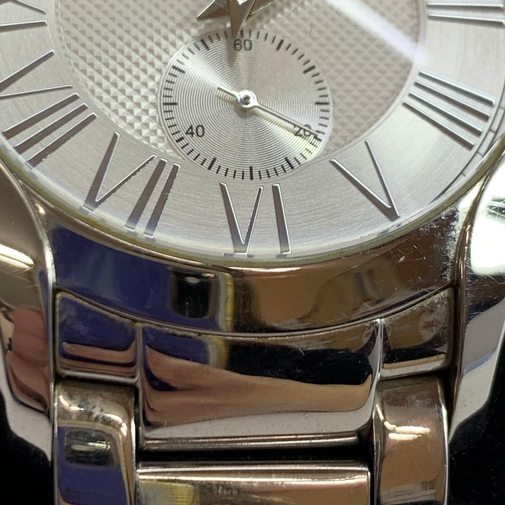 04w6335▽※【中古】EMPORIO ARMANI エンポリオ アルマーニ メンズ Emporio Armani AR-11084メンズ 時計 シルバー