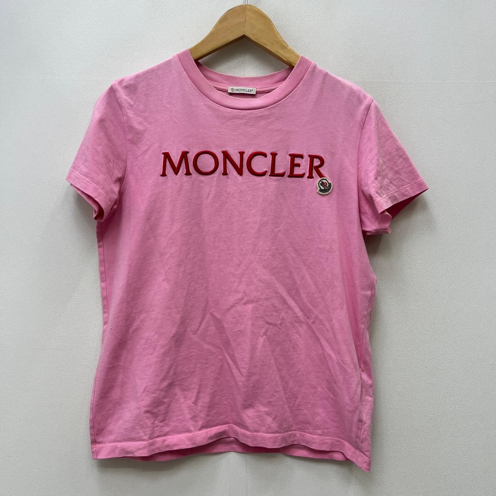 【新品タグ付き】国内正規品 ピンク×白 女児 男児 キッズ 80cm 半袖Tシャツ モンクレール - MONCLER M ピンクベージュ 半袖Tシャツ MONCLER トップス