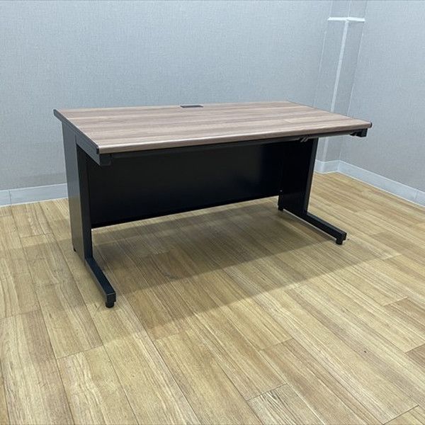 平デスク スチールデスクSC 引出し付 C-T147H オフィスデスク W1400 D700 ブラウン
