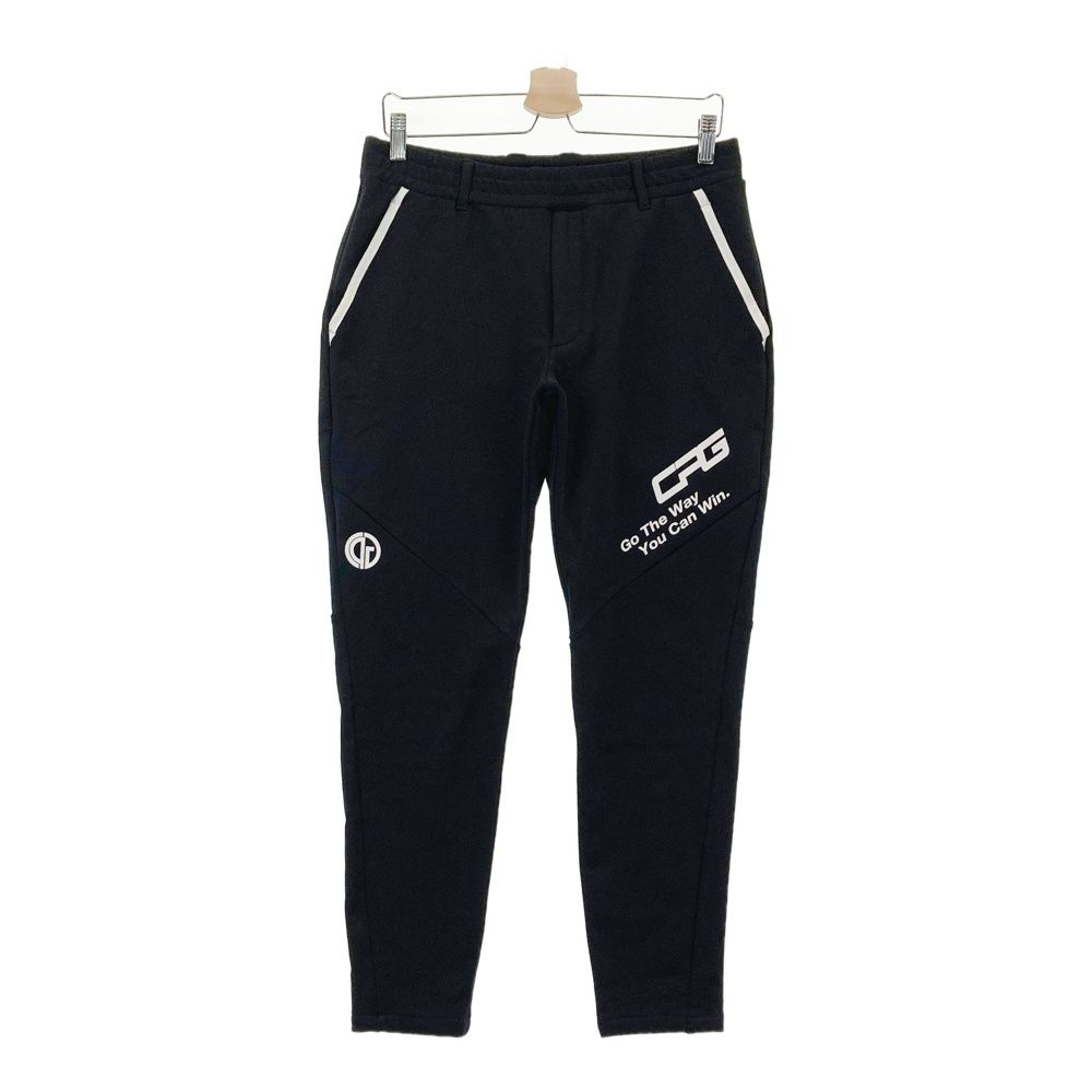 美品】CPG パンツ 黒 ヒップロゴプリント ストレッチ メンズ 3(L