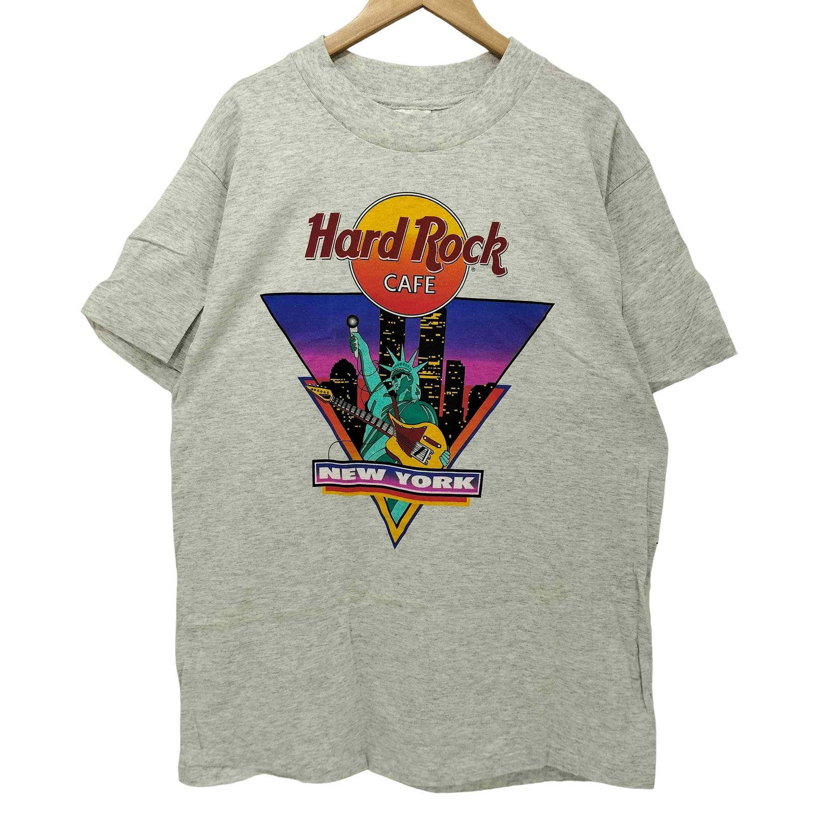 ハードロックカフェ Hard Rock Cafe 90S USA製 newyork クルーネックT 
