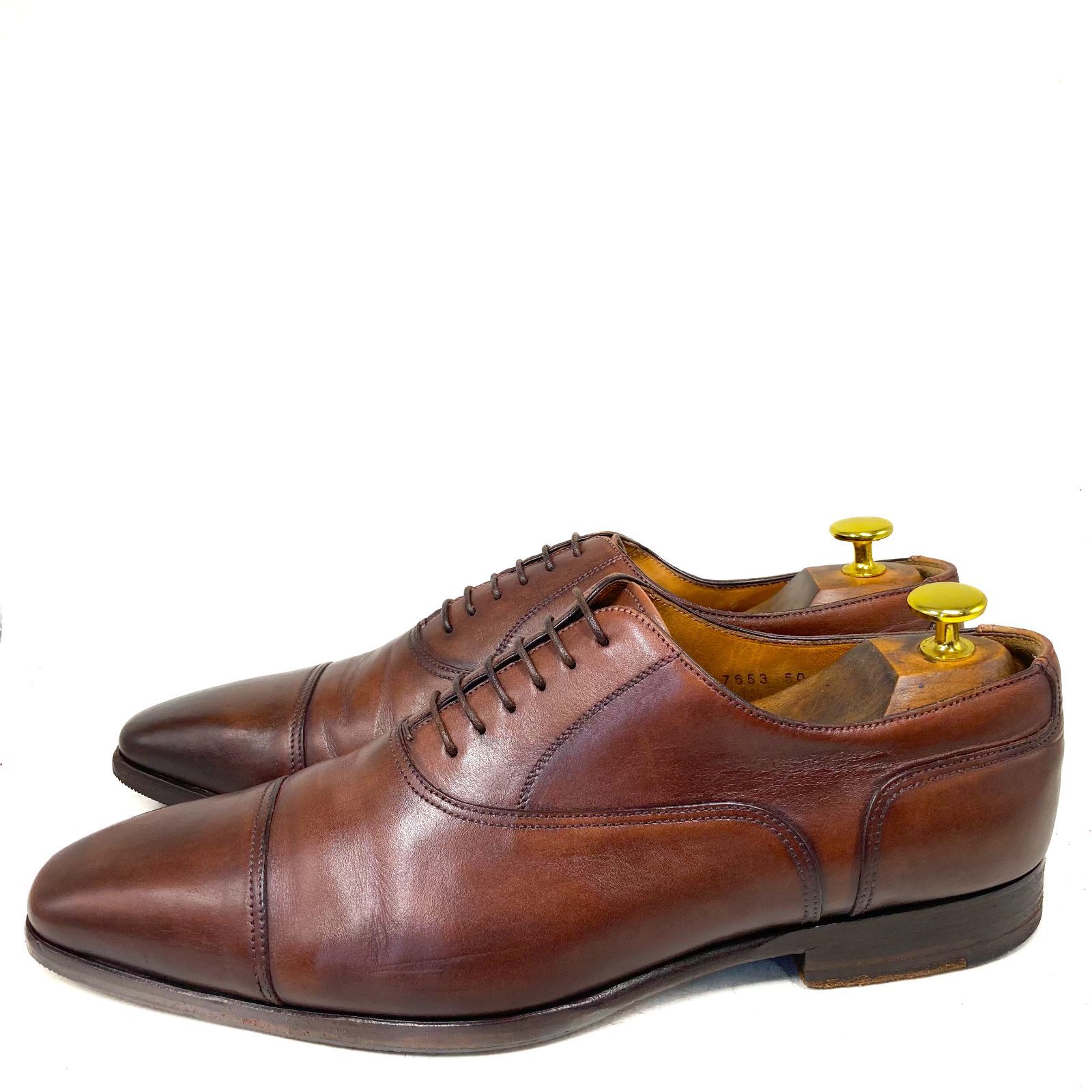 上級ライン】Santoni サントーニ fatte a mano 内羽根式ストレート