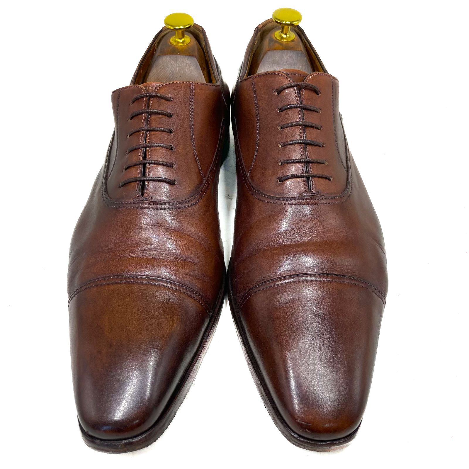 上級ライン】Santoni サントーニ fatte a mano 内羽根式ストレート