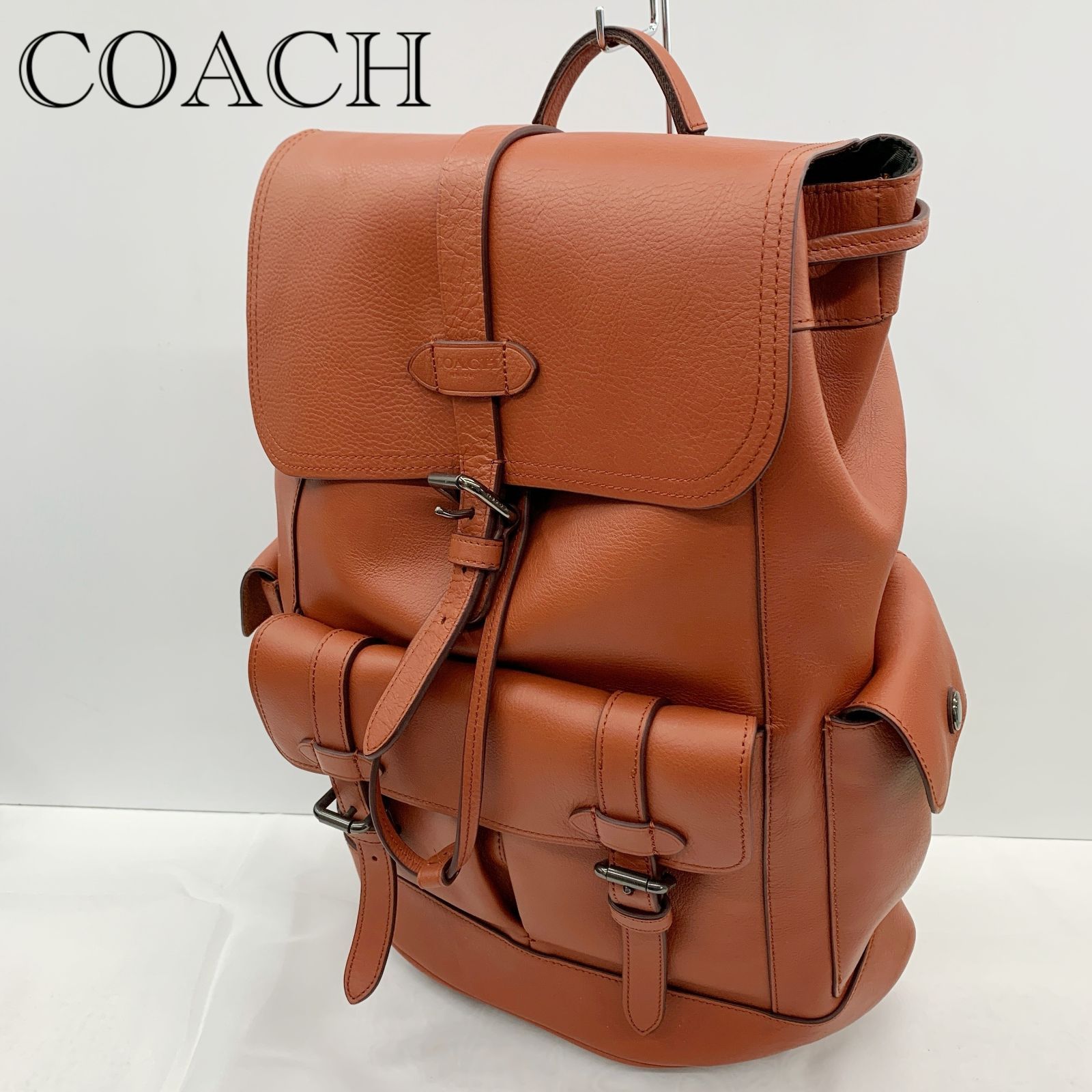 COACH レザー バックパック ブラウン 中古COACH(コーチ) シグネチャー