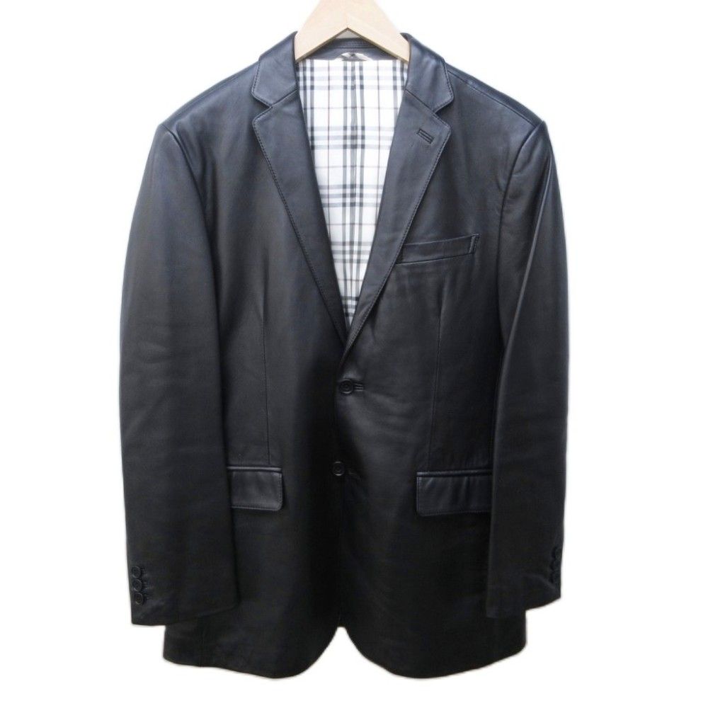 バーバリーブラックレーベル BURBERRY BLACK LABEL ラムレザー 