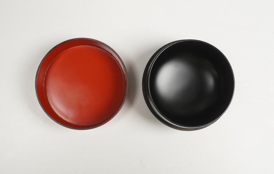 塗師 岡本陽斎 鶴蒔絵甲赤茶入 棗 共箱 茶道具 - メルカリ