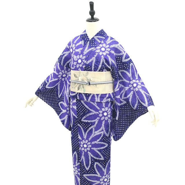 新品】 夏物 本場有松鳴海絞り 浴衣 未使用 藤娘きぬたや ゆかた 新品】 夏物 本場有松鳴海絞り 浴衣 未使用 藤娘きぬたや ゆかた