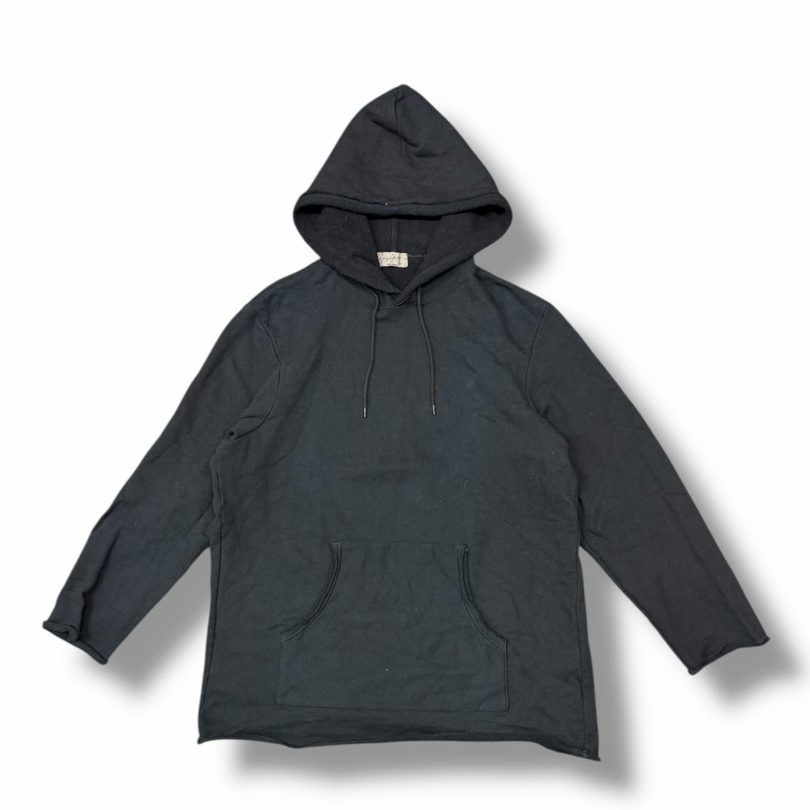 Yohji Yamamoto POUR HOMME プルオーバーパーカー フーディー スウェット ヨウジヤマモトプールオム HN-T76-888 ブラック 3 （12895M） Yohji Yamamoto POUR HOMME プルオーバーパーカー フーディー