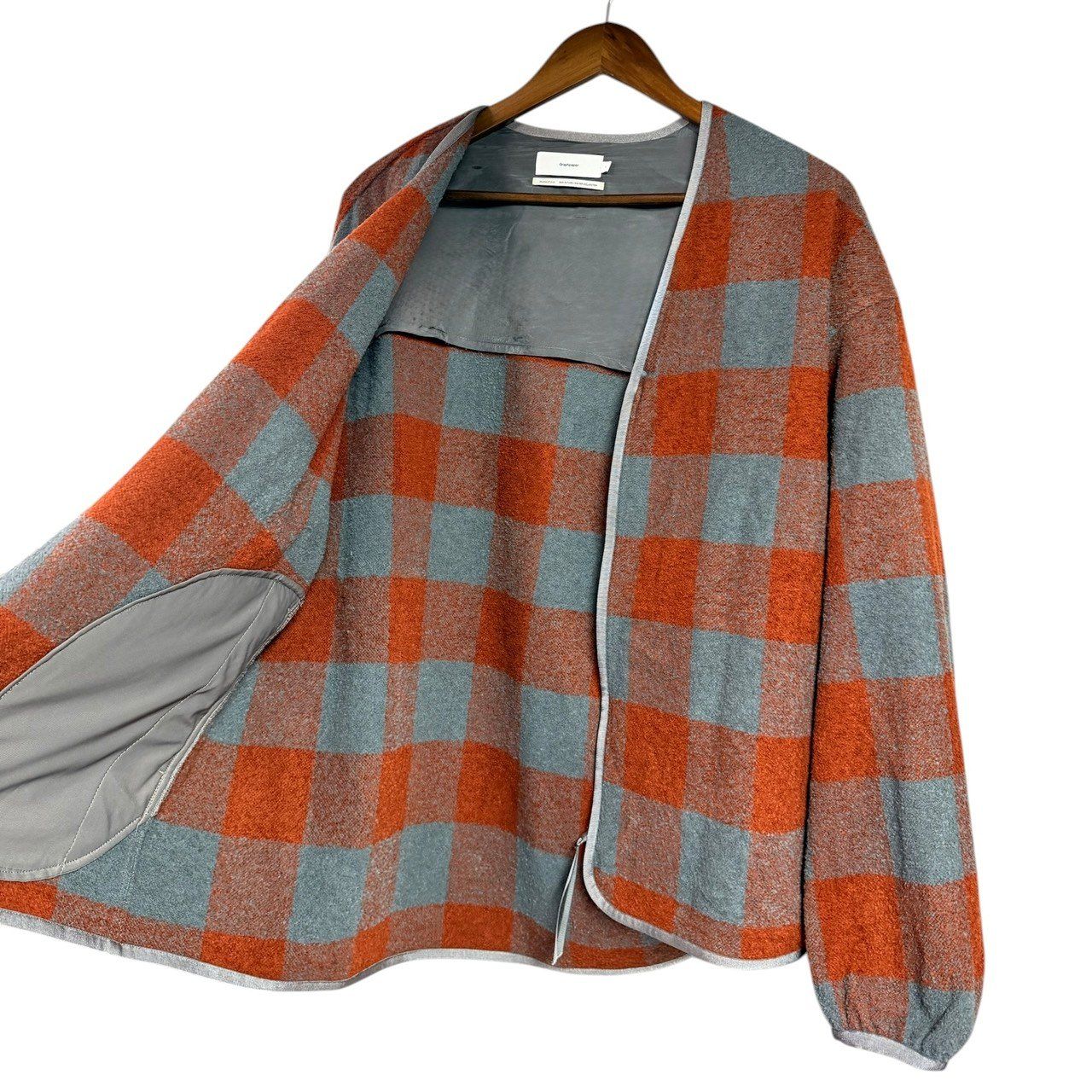 Graphpaper グラフペーパー 24AW Tri-Spin Loop Cardigan チェック柄