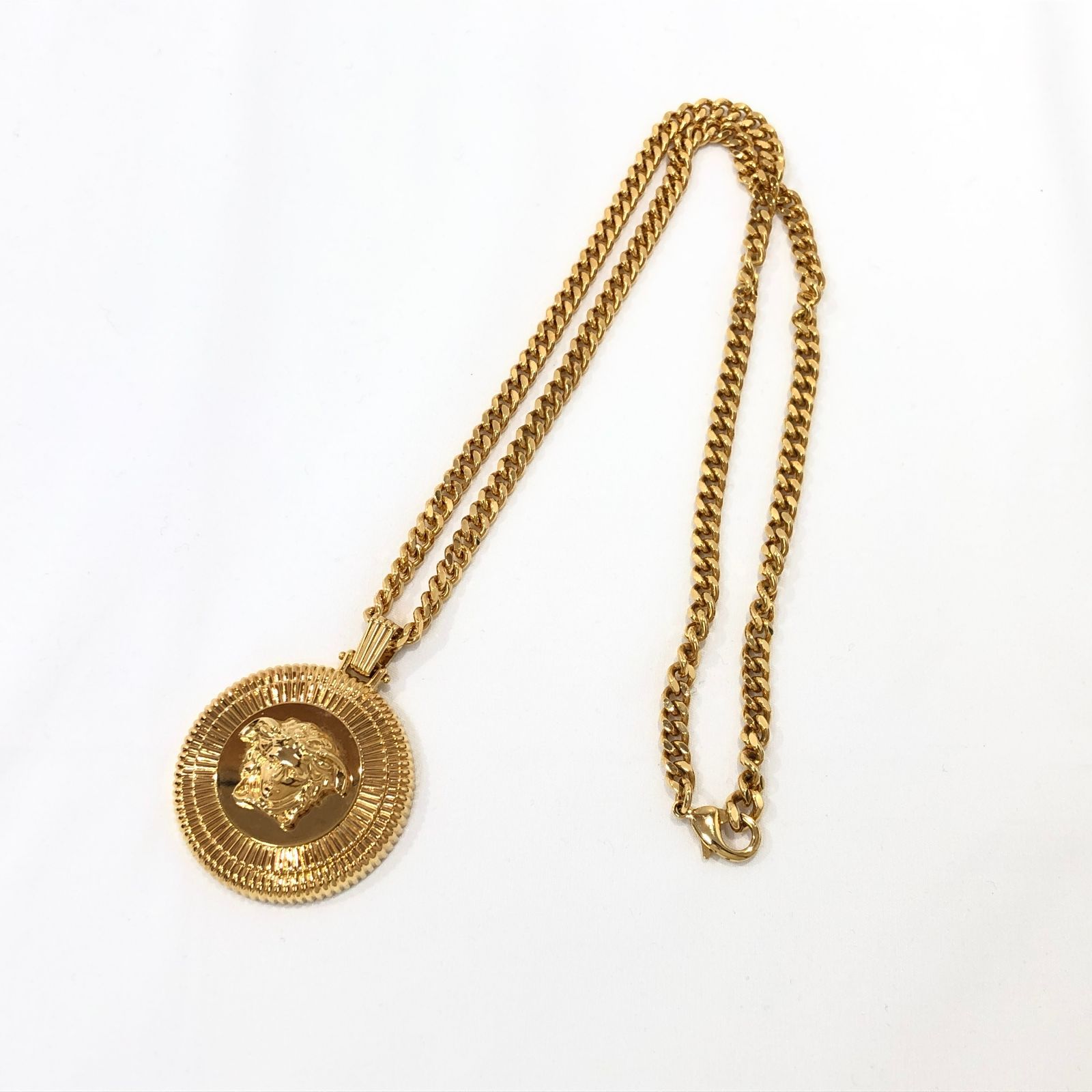 七重浜85-1-080323nh] VERSACE ヴェルサーチ メデューサ ネックレス 