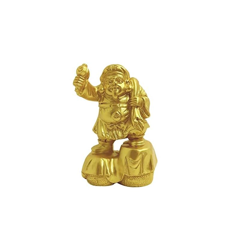 新品】 大黒天 置物 開運七福神 ゴールド 大黒天様像 仏像 置物 開運