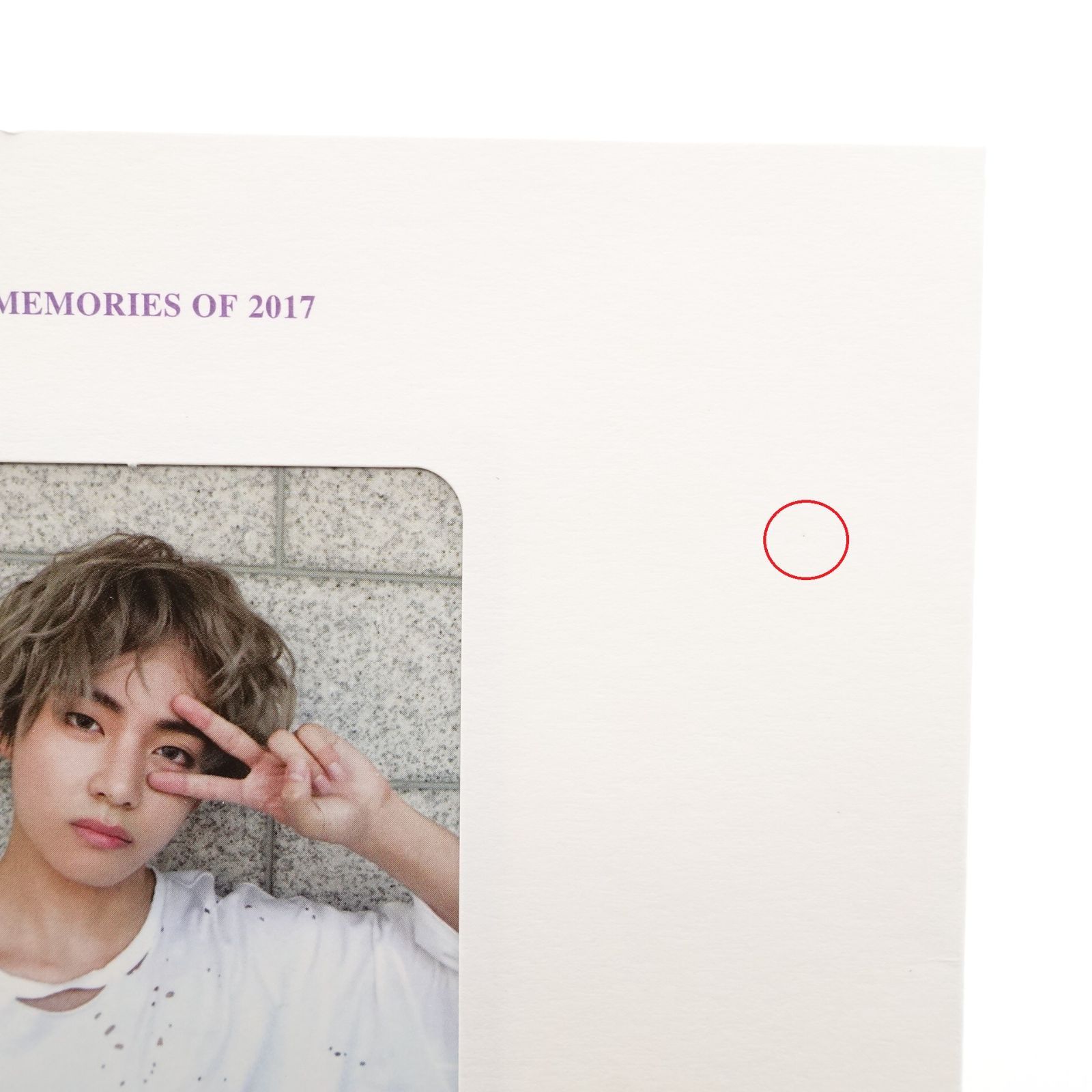 BTS テヒョン BTS MEMORIES OF 2017 Blu-ray 封入 トレカ フォト