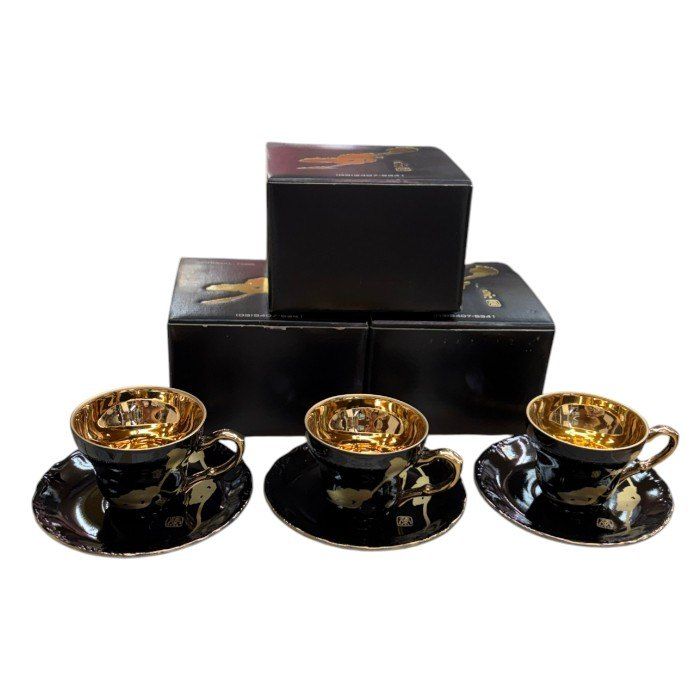 CORONAL・TOBE 香蘭社 榮 デミタスカップ＆ソーサー 3客 セット 食器 
