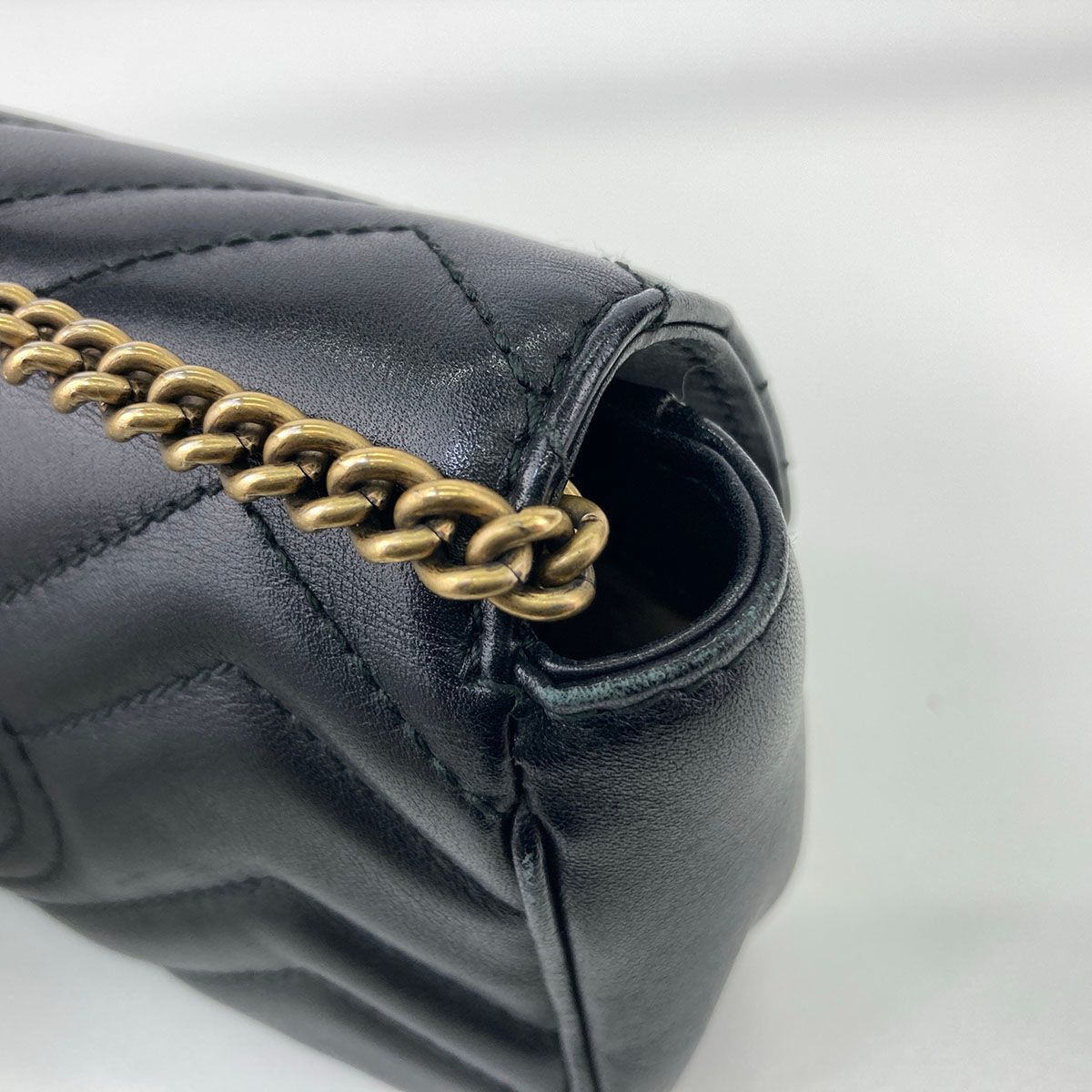 GUCCI グッチ GGマーモント スーパーミニバッグ チェーンショルダー