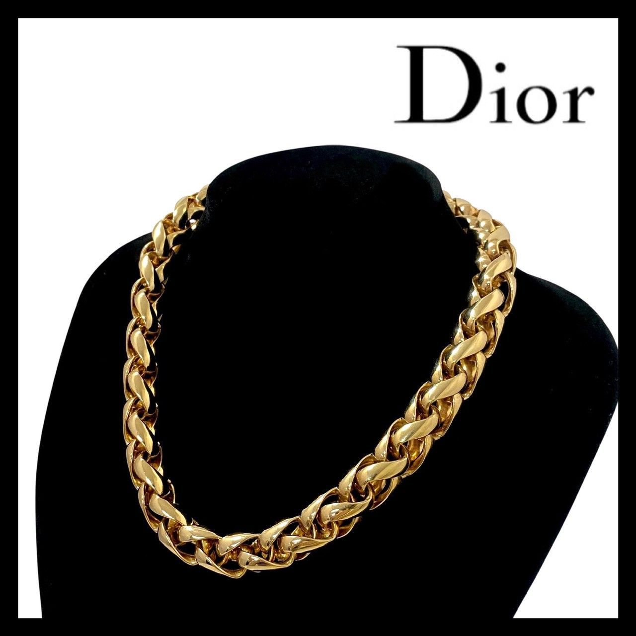 Dior】ネックレス ゴールド/金カラー チェーン ヴィンテージ