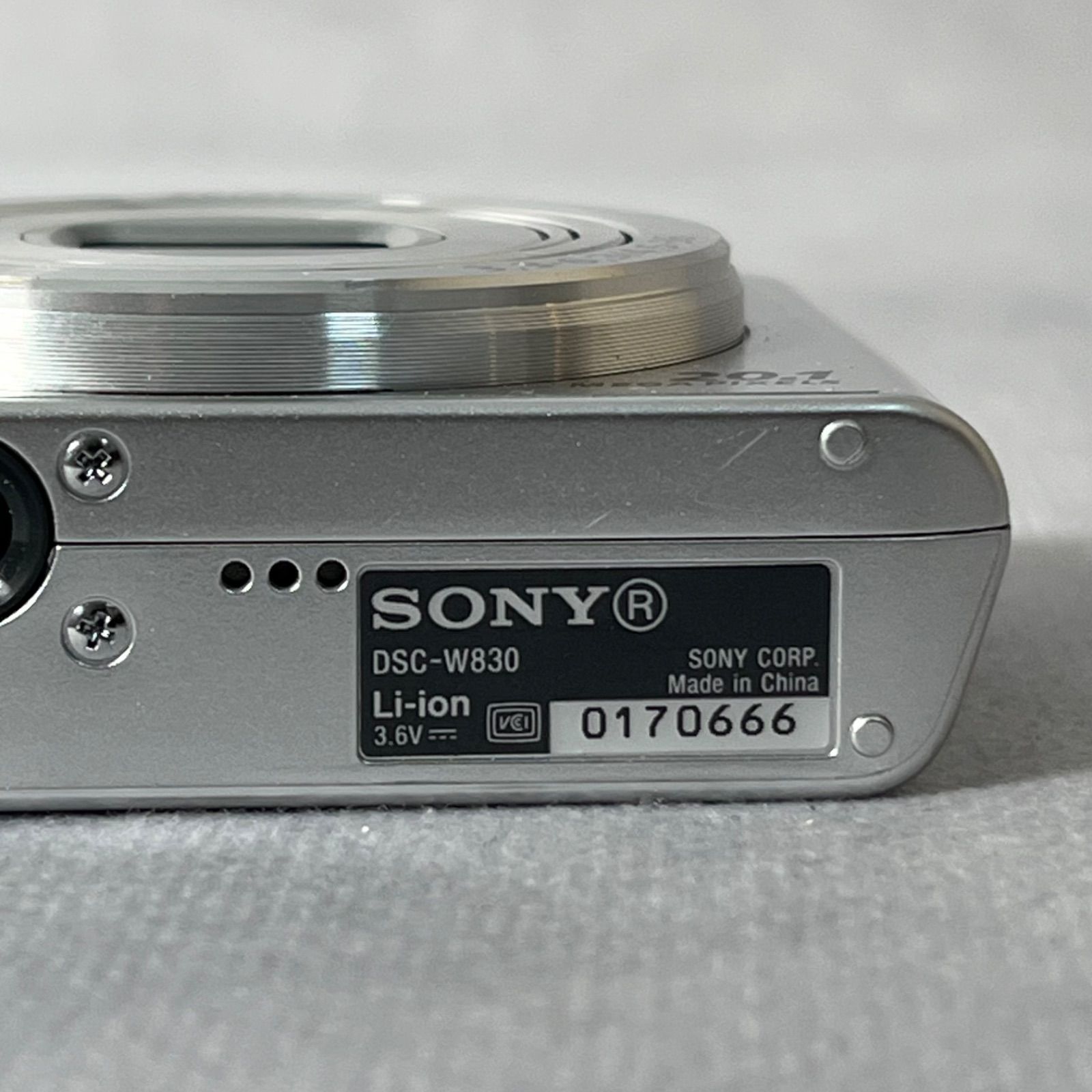 管2603-239】SONY ソニー Cyber-shot DSC-W830 シルバー コンパクト 