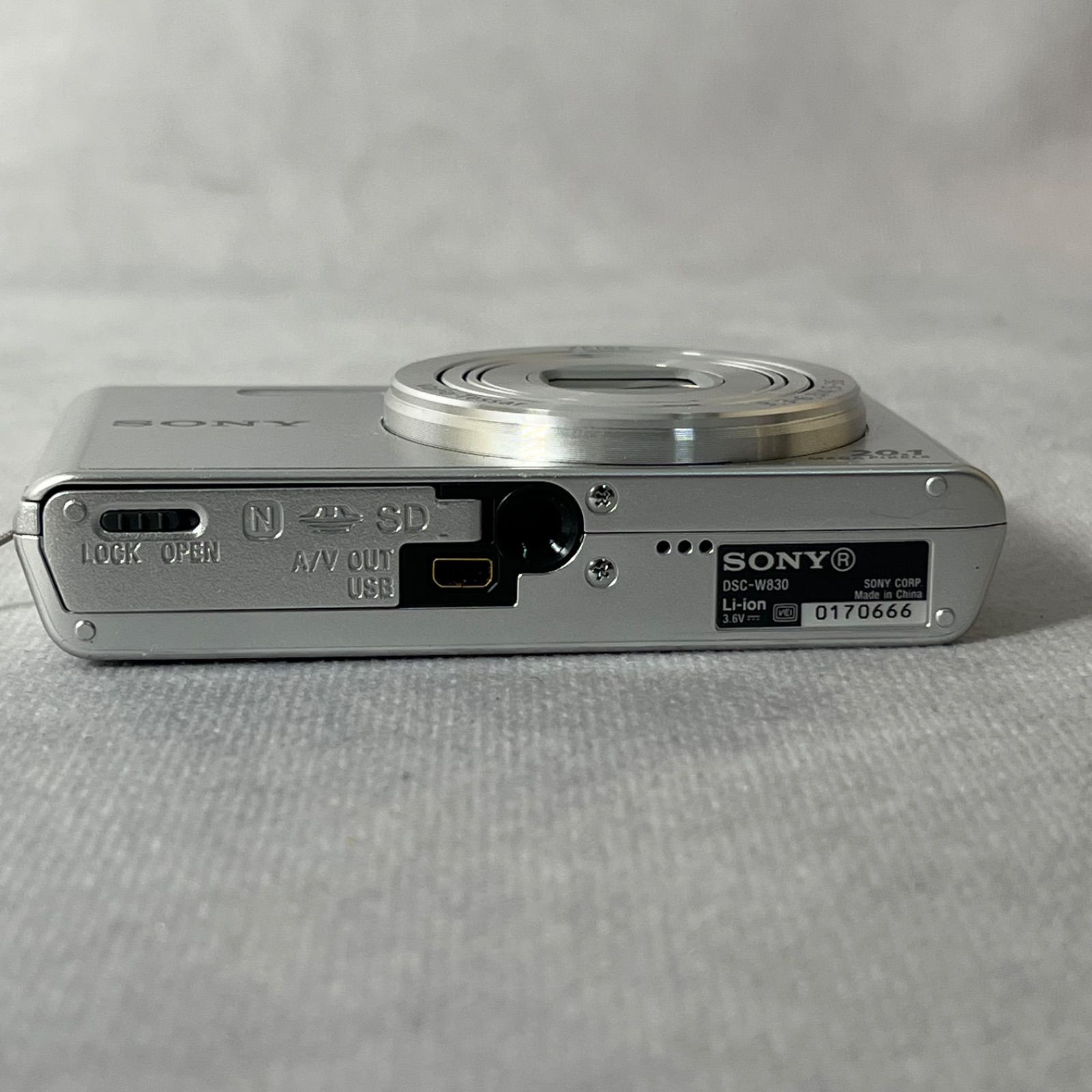 管2603-239】SONY ソニー Cyber-shot DSC-W830 シルバー コンパクト 