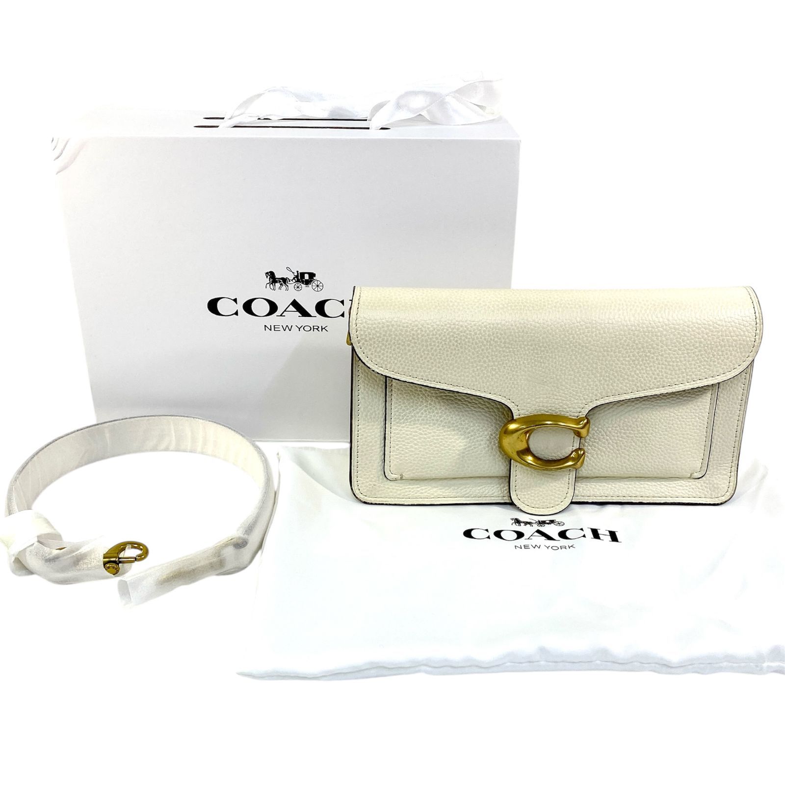 訳あり】COACH コーチ タビー ショルダーバッグ 2way 73995 ホワイト 