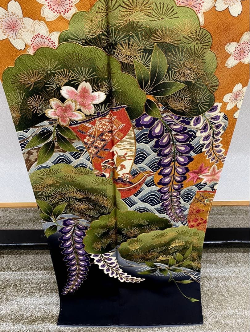 振袖 花井幸子 刺繍 金駒 手描き 振りぼかし 身丈162cm MO3547 - メルカリ