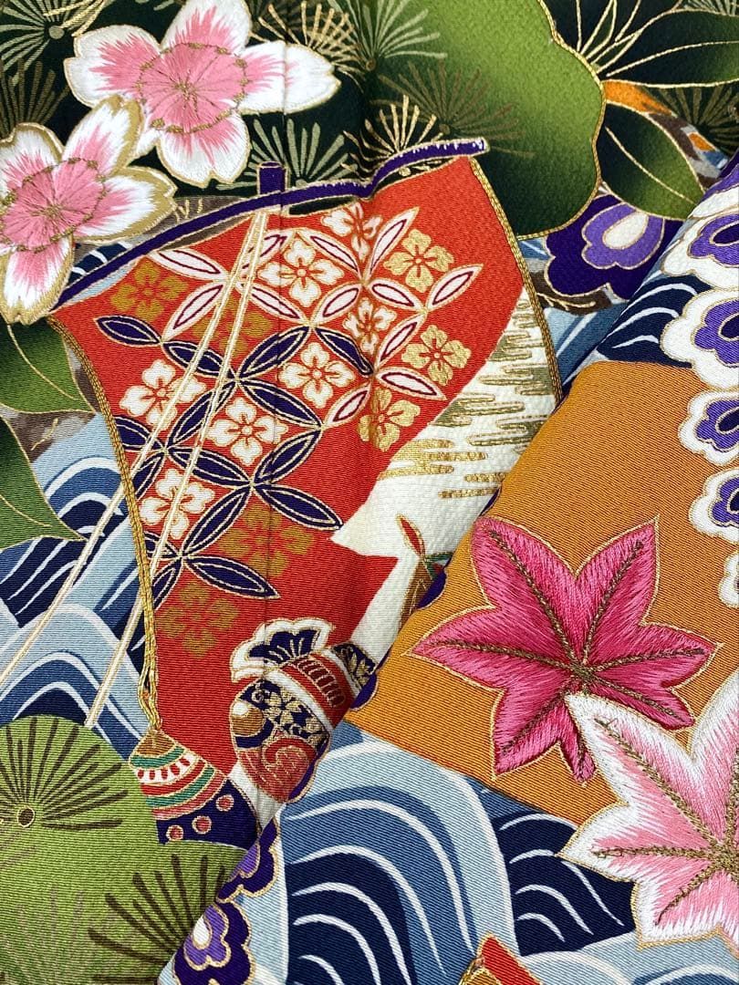 振袖 花井幸子 刺繍 金駒 手描き 振りぼかし 身丈162cm MO3547 - メルカリ