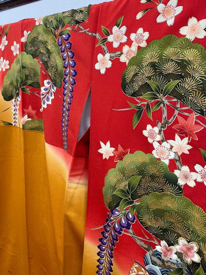 振袖 花井幸子 刺繍 金駒 手描き 振りぼかし 身丈162cm MO3547 - メルカリ