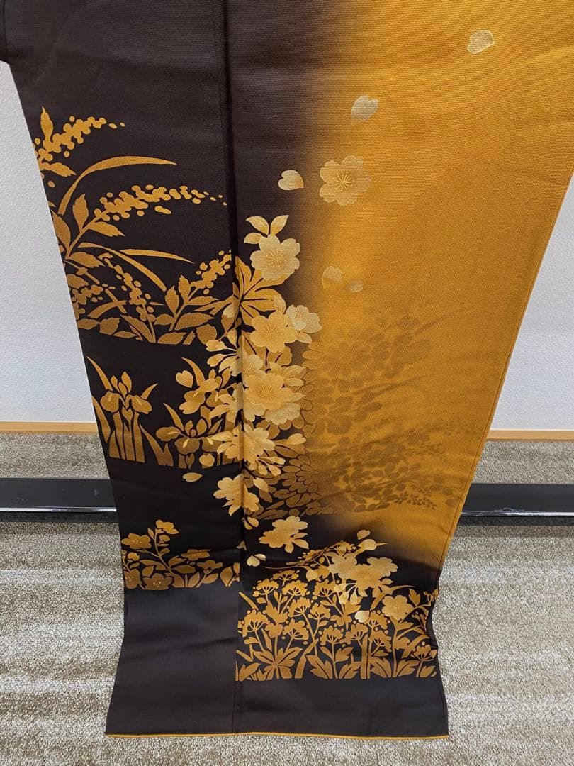 振袖 金彩 やまと扱い 身丈169cm 撥水加工済 MO3543 - メルカリ