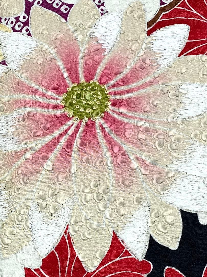 デザイナー振袖 山本寛斎 刺繍 金彩 身丈167cm 撥水加工済 MO3542 