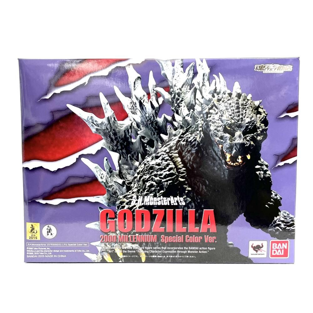 中古】開封)S.H.MonsterArts ゴジラ2000ミレニアム Special Color Ver