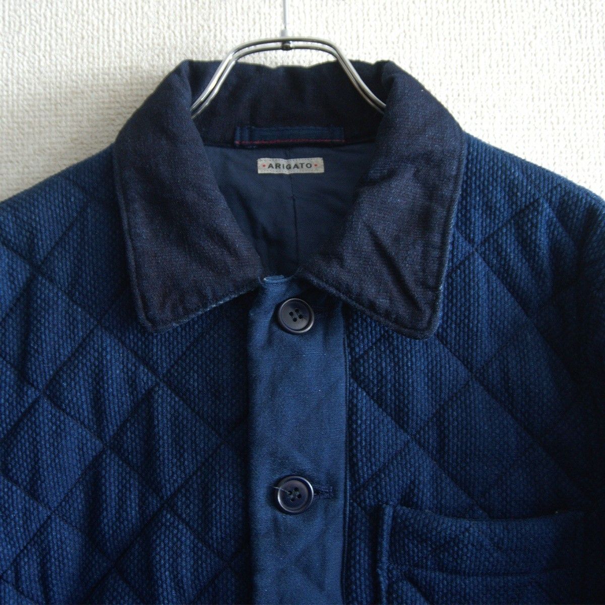美品】 BLUE BLUE JAPAN 【刺し子 カバーオール ジャケット】2(M