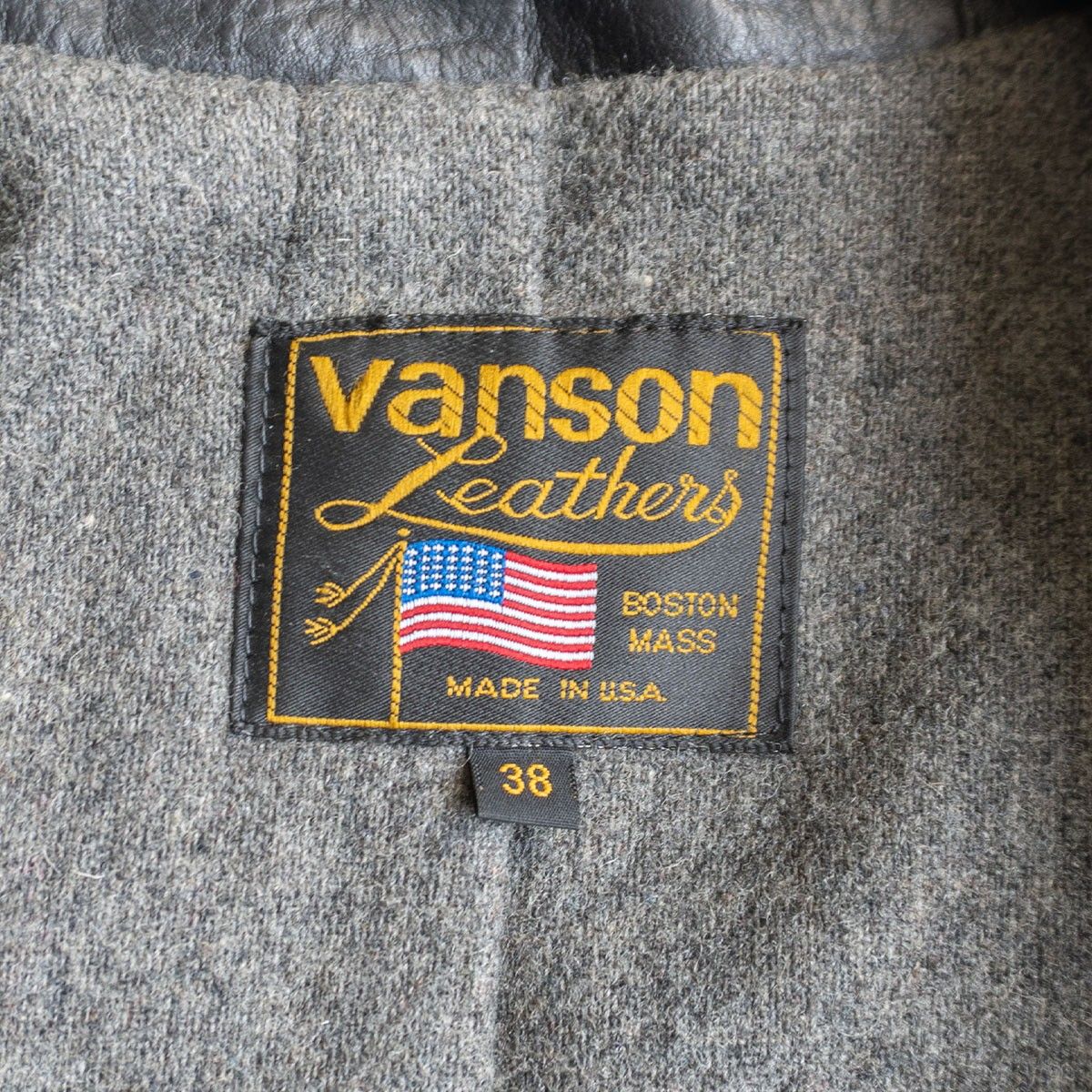 美品】 VANSON 【REMINGTON レザー コート】38 レミントン USA製