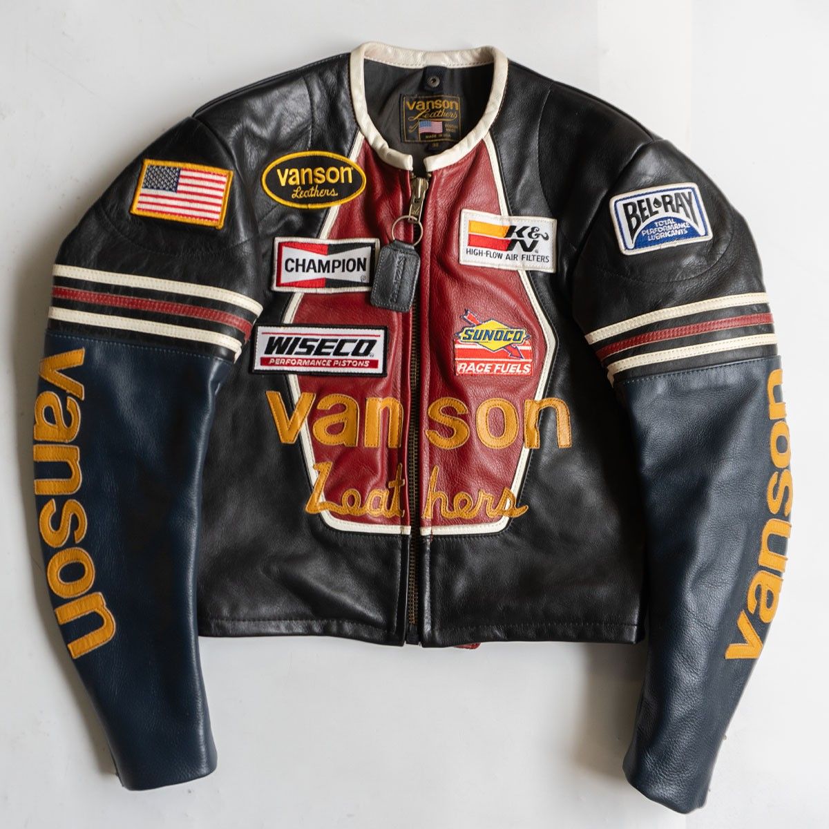 美品】 VANSON 【ONESTAR ワンスター オールレザー ライダース 