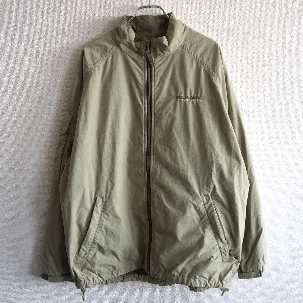 美品/90s】POLO SPORT 【ナイロン ジャケット】L カーキ ポロ スポーツ 