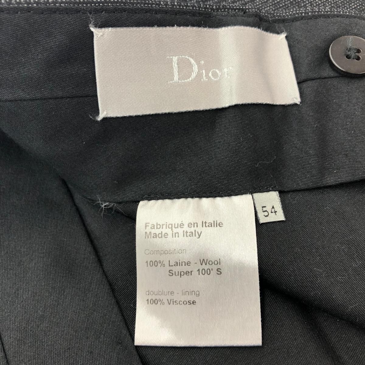 Dior HOMME ディオールオム グレンチェックスラックスパンツ サイズ:54
