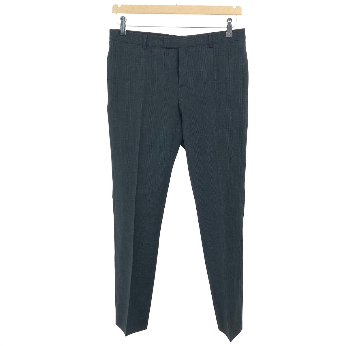 Dior HOMME ディオールオム グレンチェックスラックスパンツ サイズ:54 ウール100％ 8H3111430745   グレー メンズ / 240001194211 Dior HOMME ディオールオム グレンチェックスラックスパンツ サイズ:54