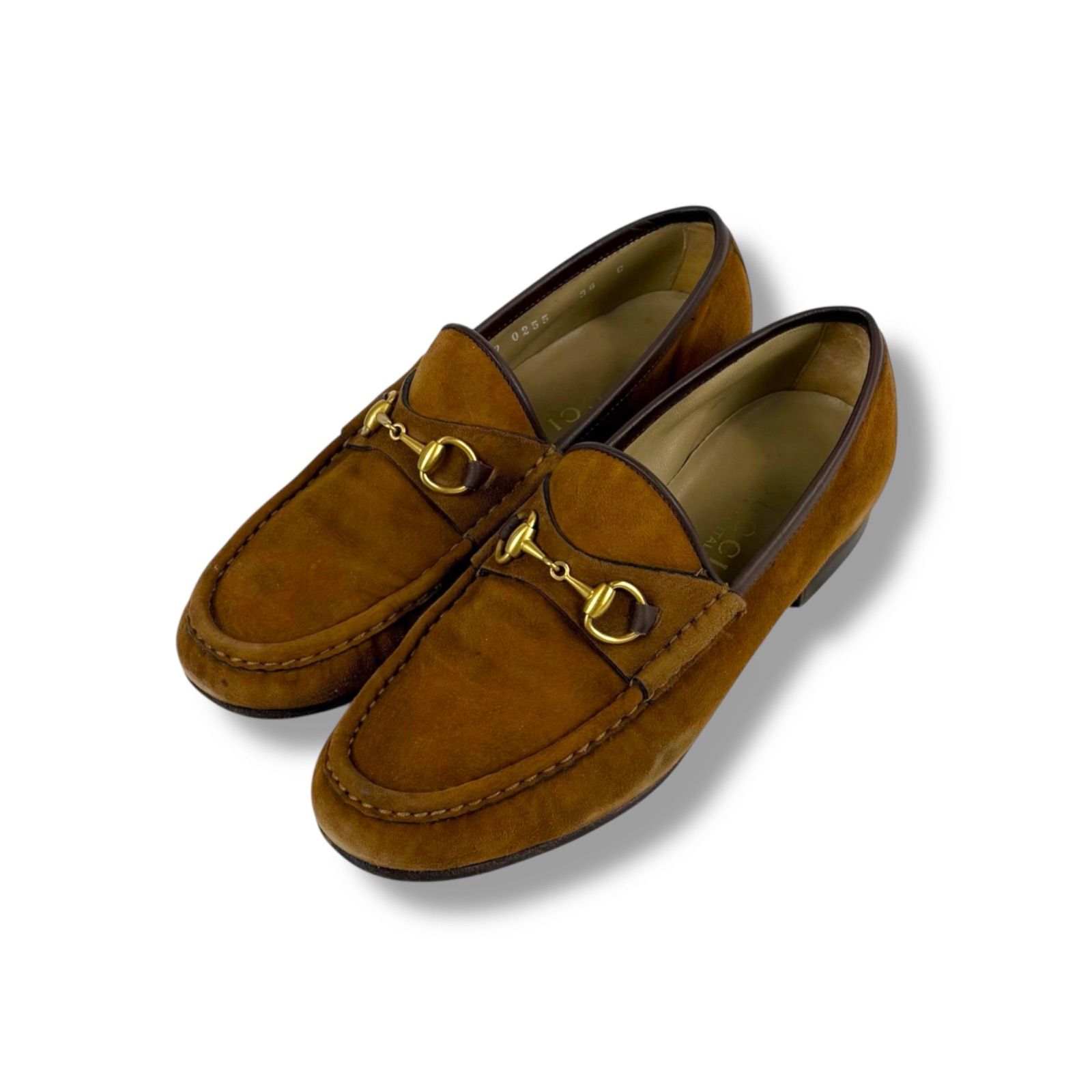 グッチ GUCCI ホースビット ローファー レザーシューズ ブラウン 