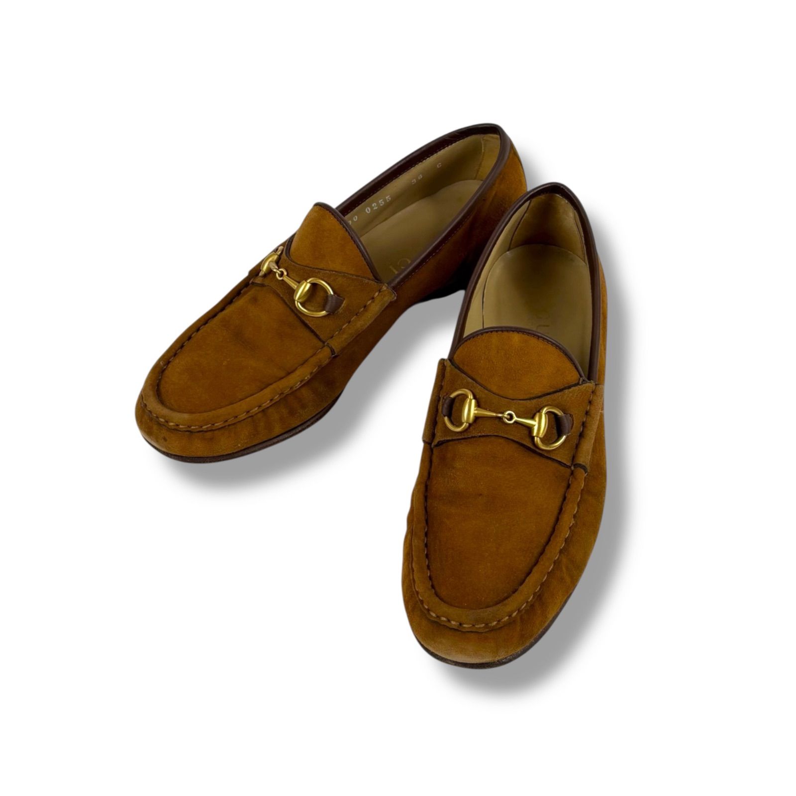 グッチ GUCCI ホースビット ローファー レザーシューズ ブラウン 
