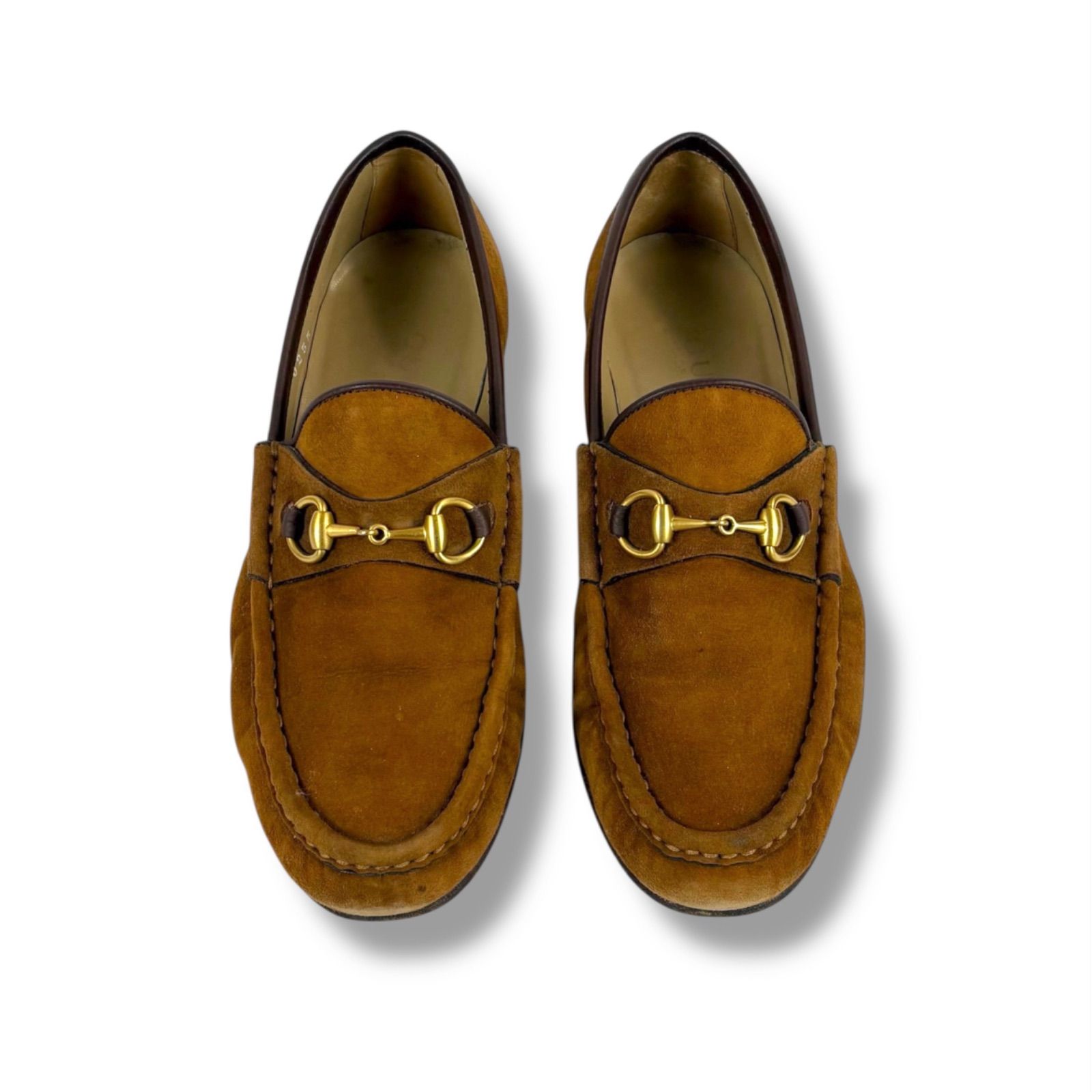 グッチ GUCCI ホースビット ローファー レザーシューズ ブラウン 