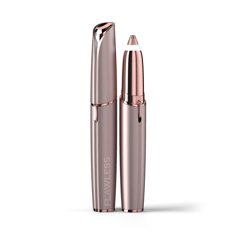 【新品】 Finishing Touch フローレス Flawless 眉毛シェーバー 電動 アイブロー 女性 眉毛 レディース 眉そり 乾電池付ローズゴールド 【日本語説明書付き】【並行輸入品】 1