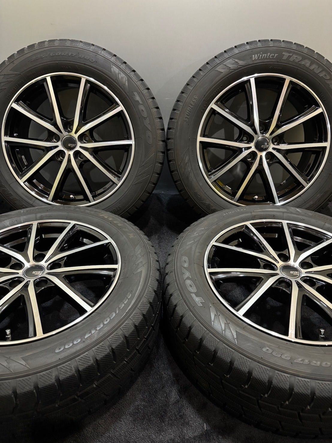 21年製 中古スタッドレス4本セット SPORT KRONE 16x6.5J+48 5H114.3 + 