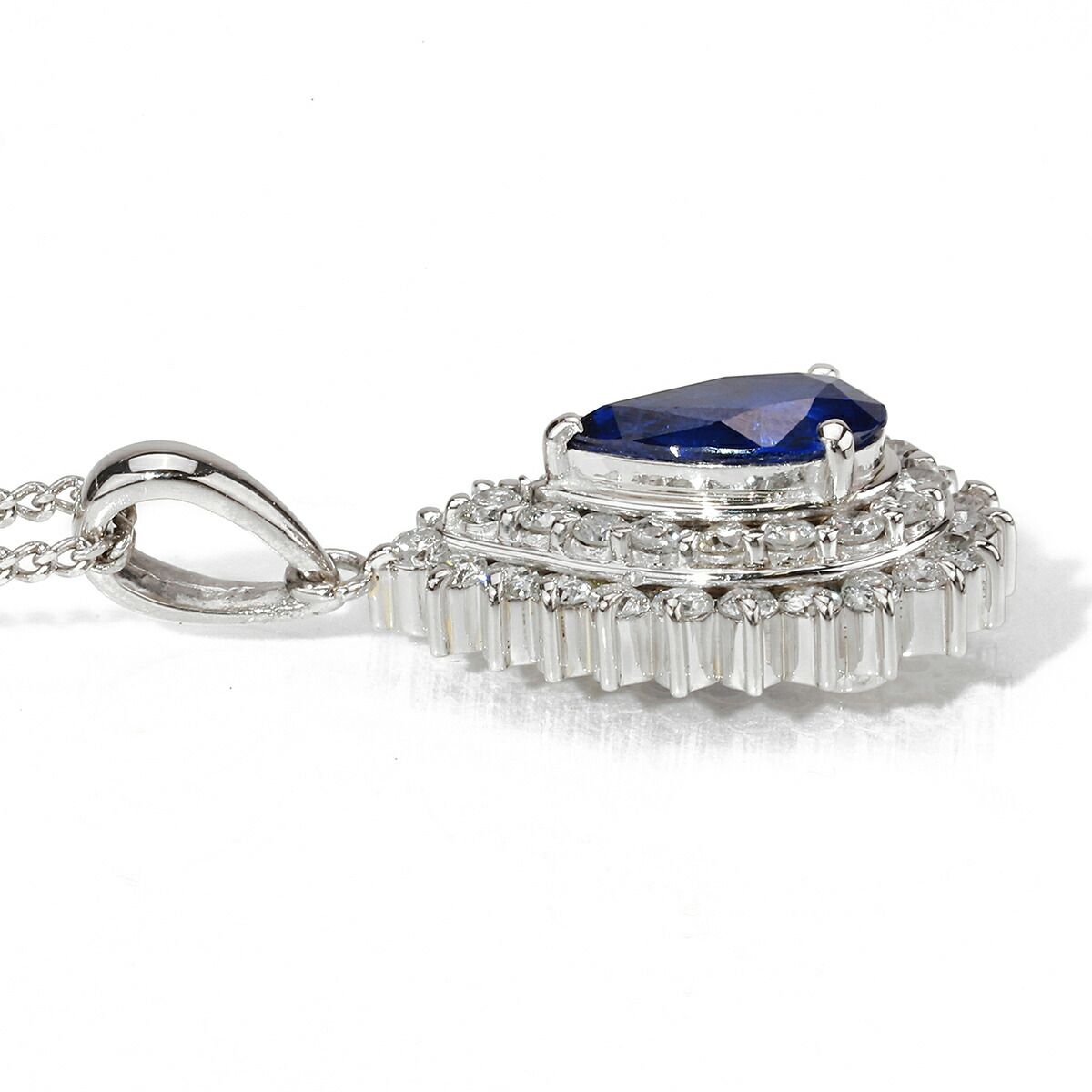 新品仕上済】 サファイア 0.62ct ダイヤモンド 0.45ct プラチナ 新品仕上済】 サファイア 0.62ct ダイヤモンド 0.45ct プラチナ