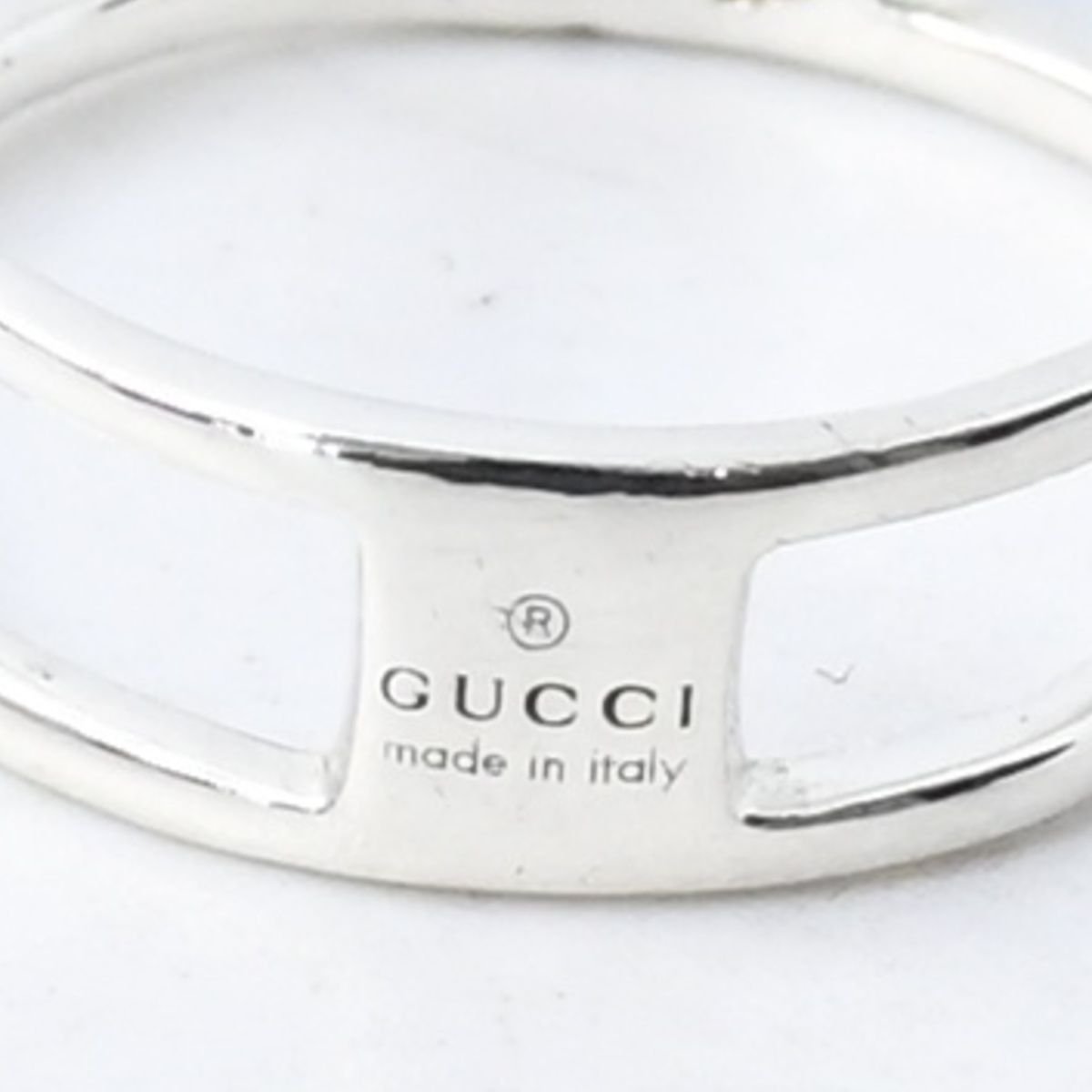 研磨済】 GUCCI グッチ インターロッキングG リング 10号 シルバー 