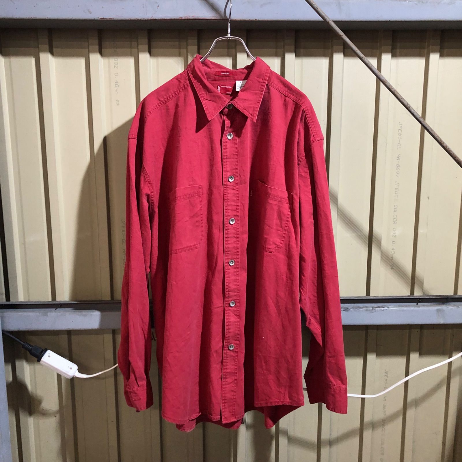 2-8602A/リーバイス レッド 長袖シャツ LEVI