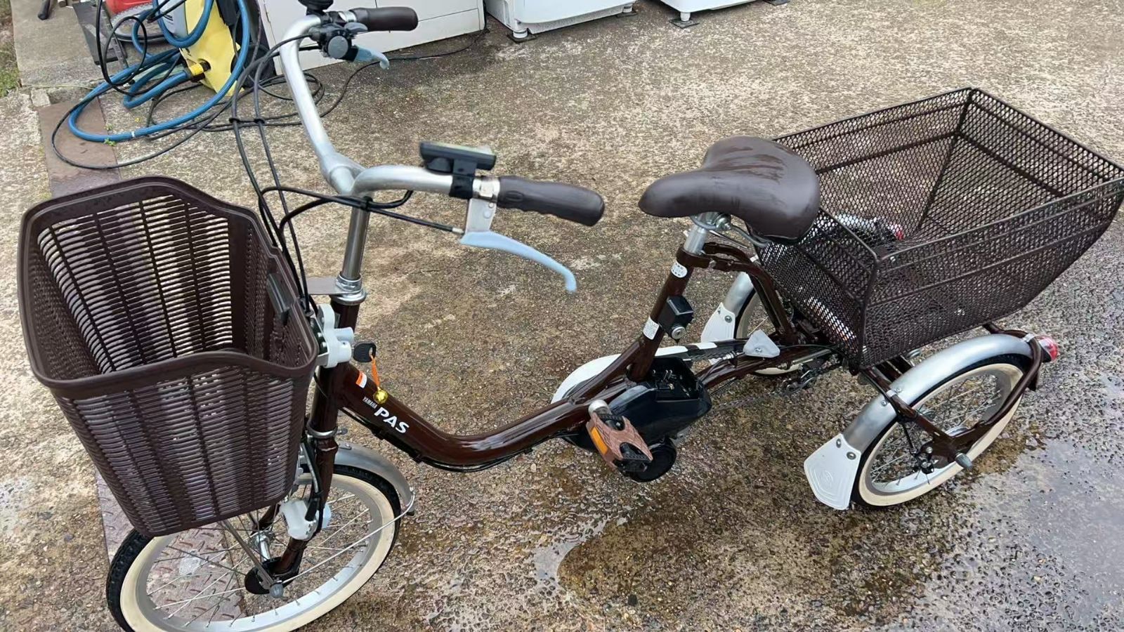 極美品】YAMAHA PASワゴン PA16W 電動アシスト自転車 (18/16型 
