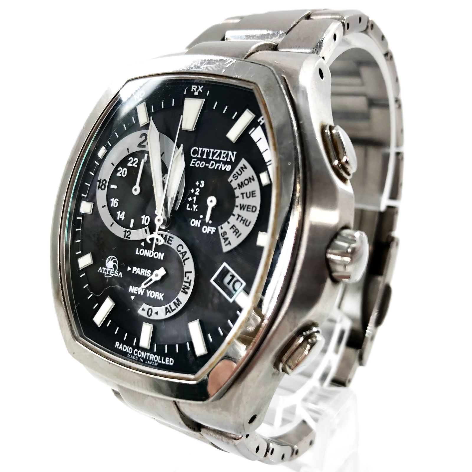 Citizen シチズン ATTESA アテッサ E600-006361 エコドライブ QZ/SS 