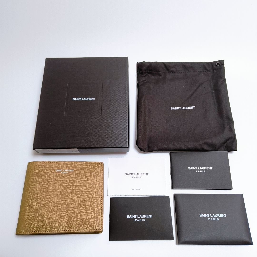 新品未使用・ヨーロッパ輸入品】SAINT LAURENT◇二つ折り財布 カード 