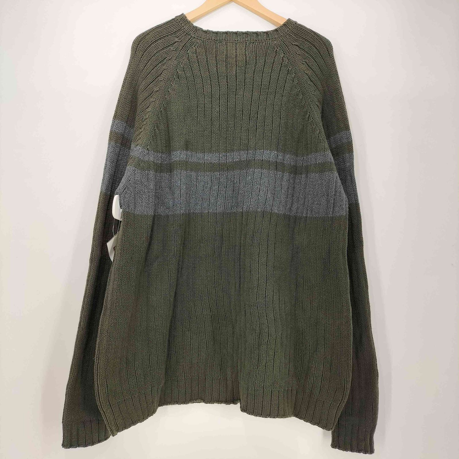 エディーバウアー Eddie Bauer 90s ラグラン ボーダー リブ コットン