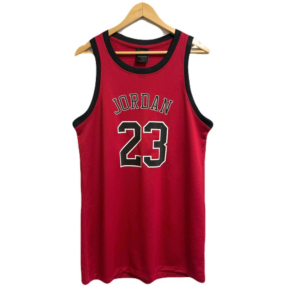 JORDAN BRAND マイケルジョーダン タンクトップ メッシュ 赤 レッド M