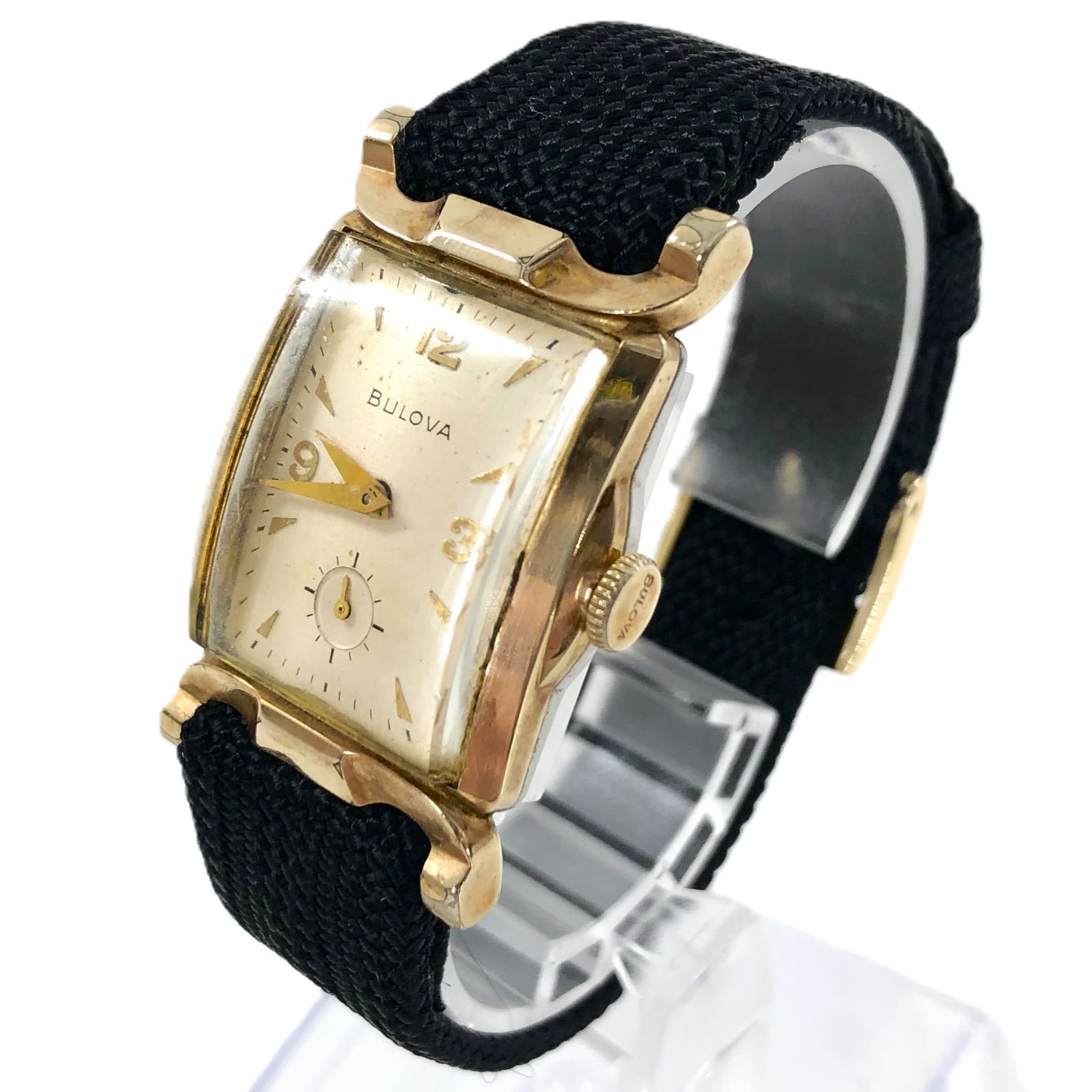 BULOVA ブローバ L3 SS/手巻き スモールセコンド ゴールド文字盤 