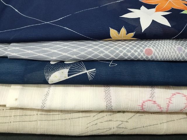平和屋着物＊夏物　小紋　絽　芝　洗える着物　AABE4693jd 平和屋着物＊夏物 小紋 絽 枝葉文 洗える着物 AAAV5266mf 平和屋着物＊ 「