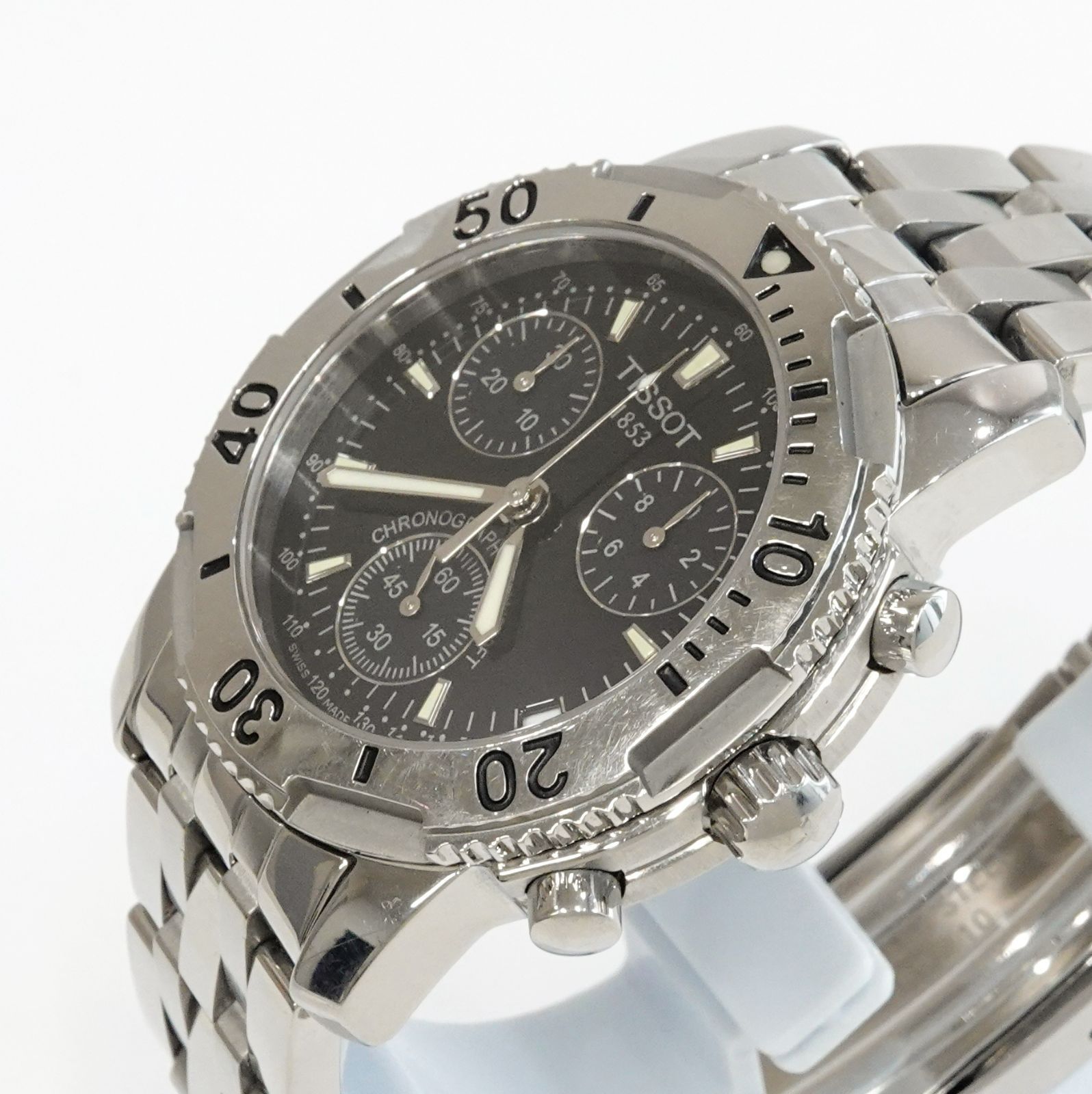 TISSOT ティソ PRS200 T362/462K クロノグラフ メンズ クォーツ 黒文字 